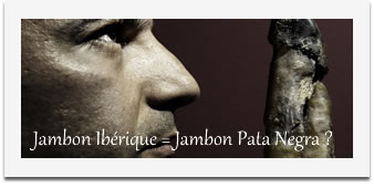 Jambon ib&eacute;rique = jambon pata negra