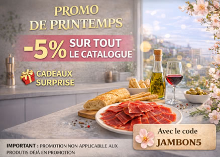Promo Printemps Jambon Ibérique Pata Negra