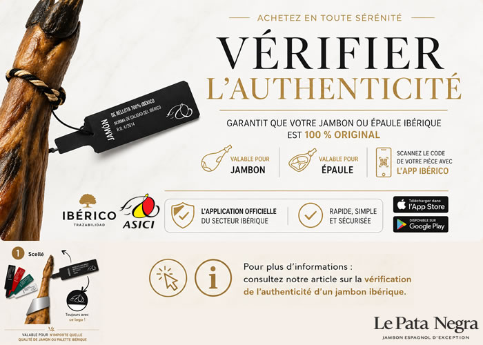 V�rifier l'authenticit� de un jambon ib�rique pata negra