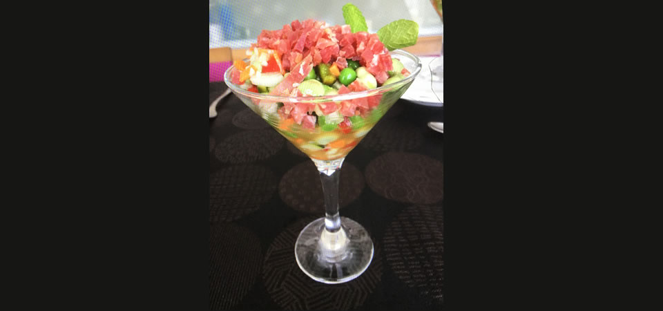 Coupe de F&egrave;ves Baby et Jambon Ib&eacute;rique Pata Negra