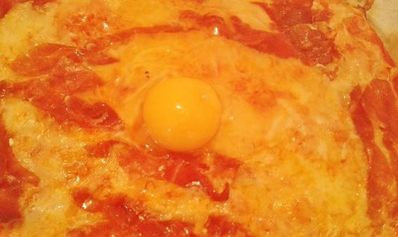 Vista 3 Assiette Pizza Jambon Ib&eacute;rique Pata Negra