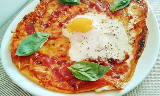 Vista 4 Assiette Pizza Jambon Ib&eacute;rique Pata Negra